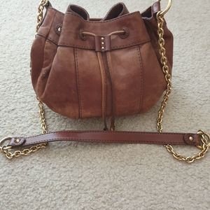 Juicy Couture leather-well used, missing a magnet